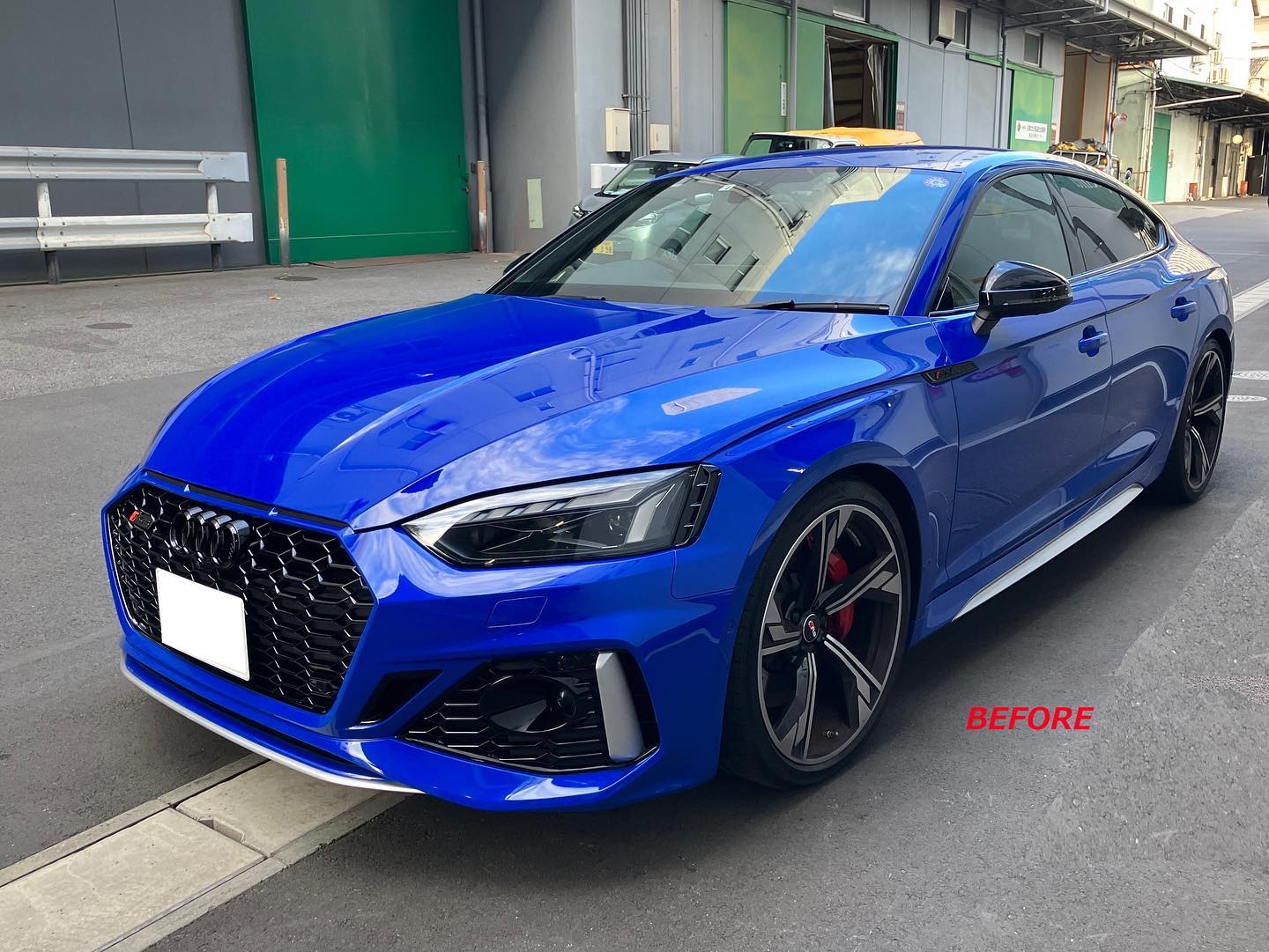 アウディRS5のカーラッピング施工紹介 3M 2080CFS12 カーボンブラック カーラッピングスタジオ LAPPS 【東京】